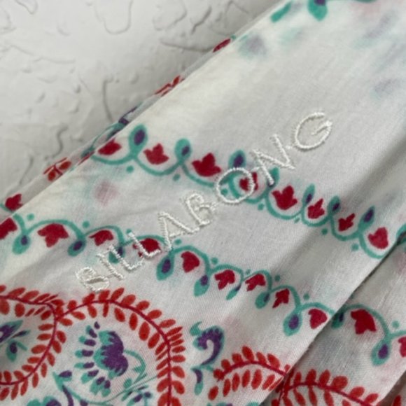 BILLBONG Womens 10 Beach Sundress Cover Up Tie Straps Multicolor Patterned - Picture 7 of 10